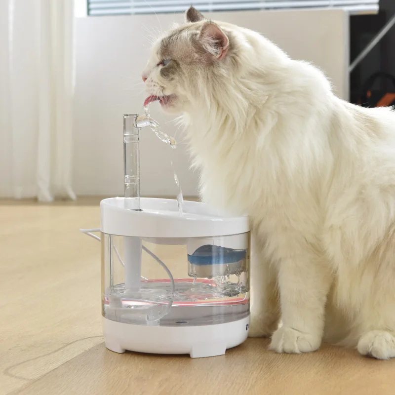 Pet Fountain 1.6L Automatic Cat Water Fountain Replacement Filters Faucet Kit Dog Water Dispenser for Cats Dogs Multiple Pets
