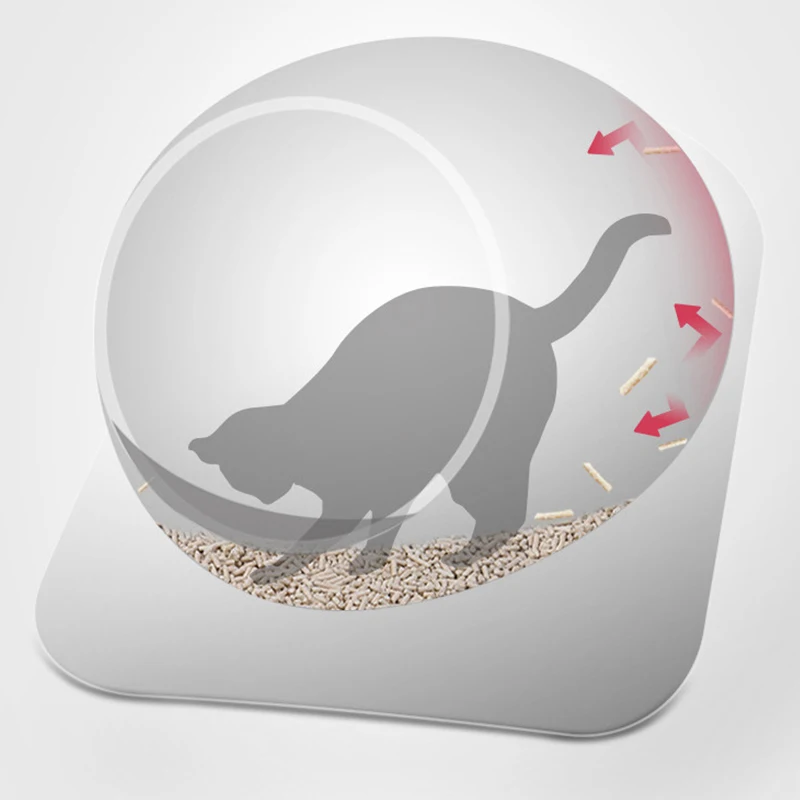 Cats Litter Box Toilet Sandbox Pet Toilet Basin Semi-closed Kitten Anti Splash Litter Box