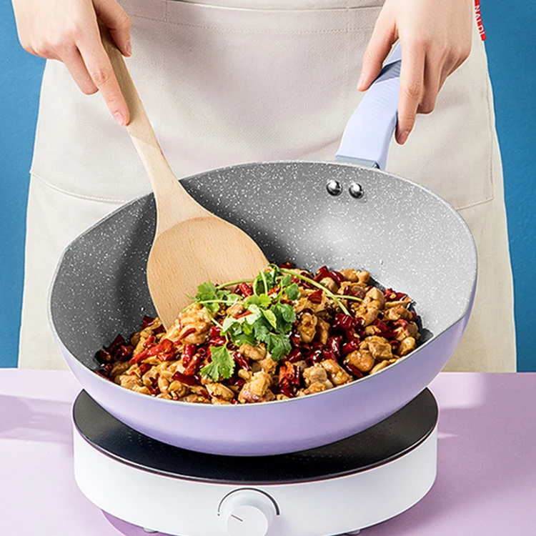 Colorful Side Dish Pot Non-stick Wok Cookware Sets Suitable For Universal Stove