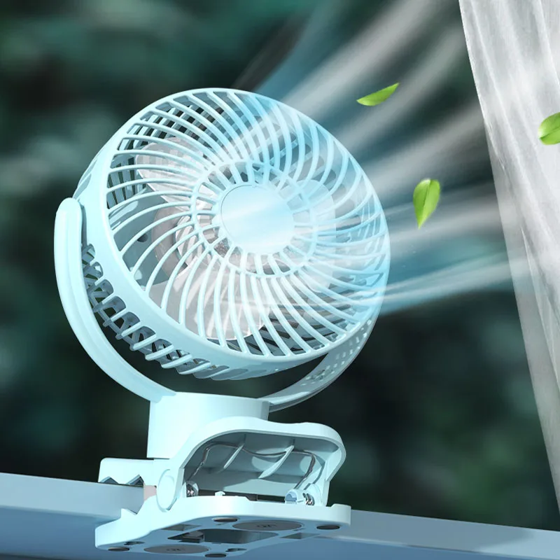 Вода новый дизайн 8 дюймов 4 скорости клип на вентилятор небольшой персональный портативный перезаряжаемые с спальня