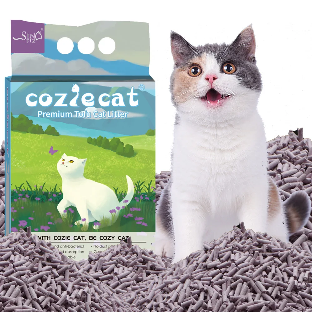 wholesale tofu cat litter with custom pack clumping flushable cat sand cat litter tofu