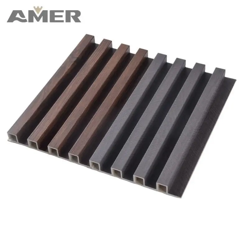 Amer Factory Price Wall Board De Pared De Wpc Superior Quality Good Price Interior Outdoor Instal Wpc Wall Panel