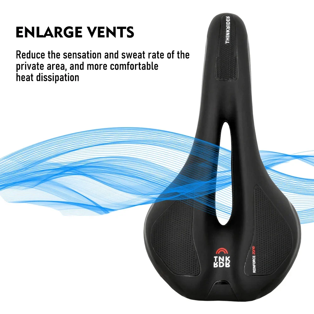 ThinkRider Bicycle Saddle MTB Mountain Road Bike Seat Hollow Gel Comfortable Cycling Cushion Exercise Bike Saddle
