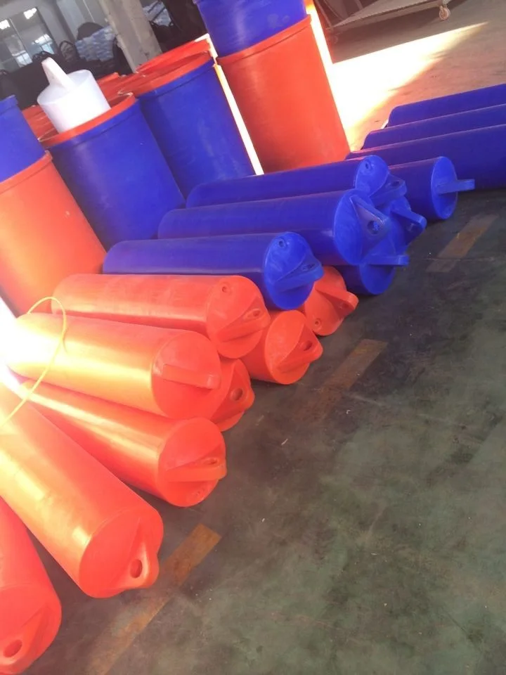 Pontoon floaters made of HDPE plastic for dredging hose pipes