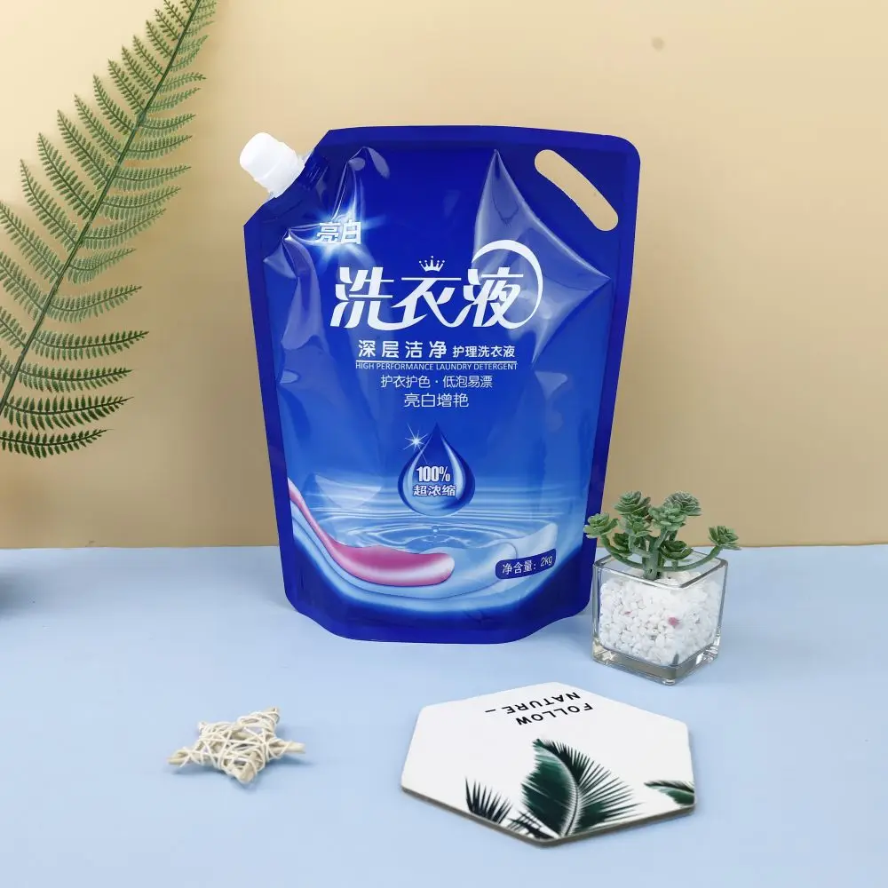 Light-proof Liquid Beverage Drinking Water Package Milk Suction Nozzle Bag with Small Nozzle