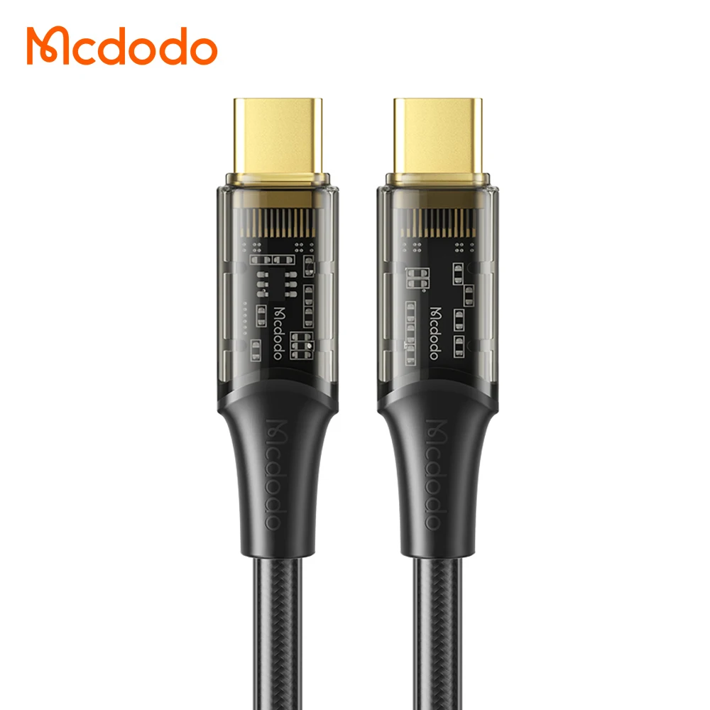 USB C To USB Cable 100W 5A Transparent Nylon Braided USB Fast Charging Laptop Type-C Data Cables for macbook matebook asus