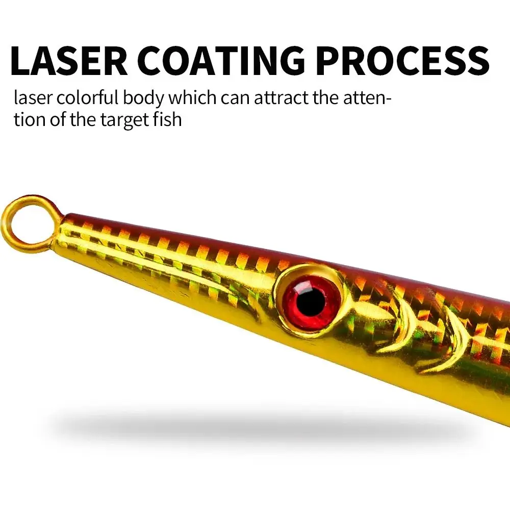 Sub-Iron Plate Sea Fishing Long Strip Quick-Drawing Lead Fast Sinking Slow Shaking Luminous Jigging Jigger Jig Lure