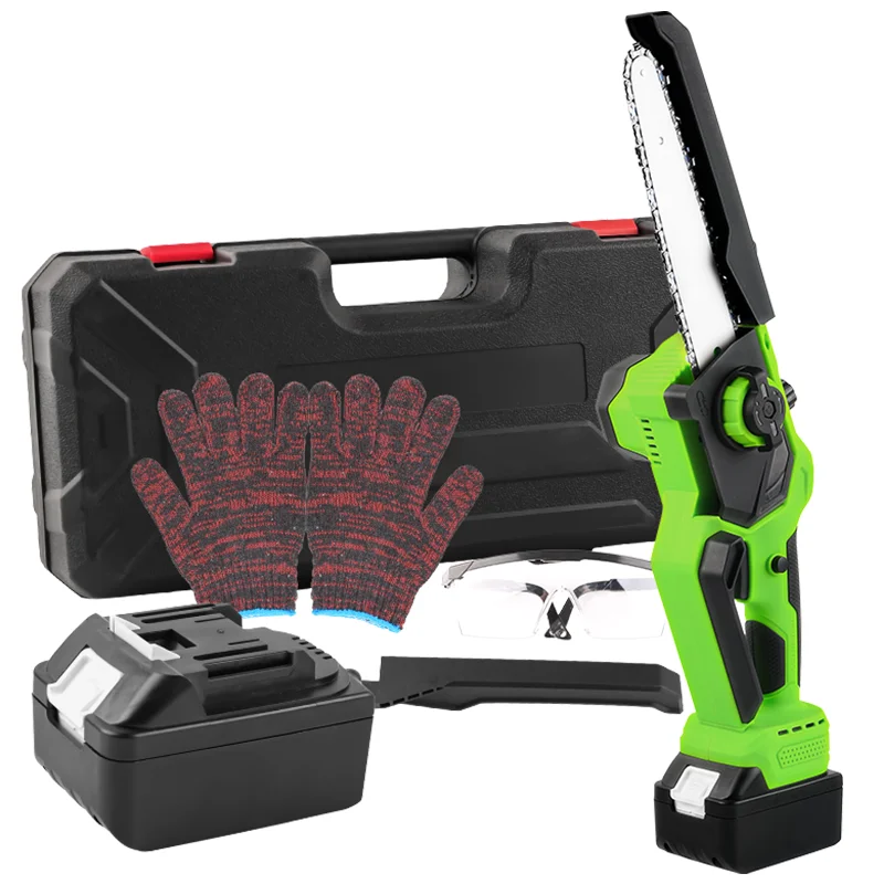 Electric Saw Cordless  8-inch Electric Chainsaw Hot Selling Mini Woodworking Battery Cordless Start Electric Chain Saw Machine