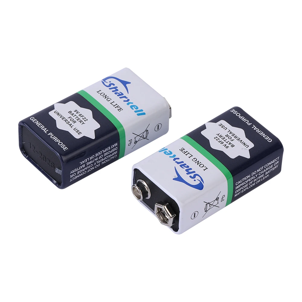 Sharxell бренд дешевая цена 9 В Voit 6f22 сверхмощные первичные батареи сухие элементы углеродный цинковый Аккумулятор для детских игрушек