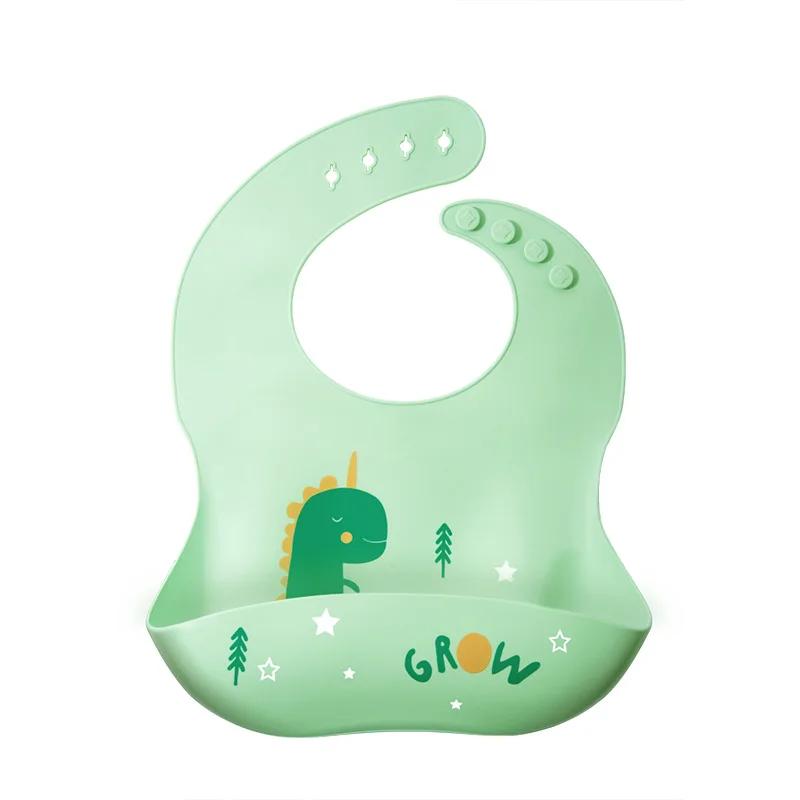 baby feeding & nursing High quality food grade Bib soft waterproof food Catcher silicone baby bib