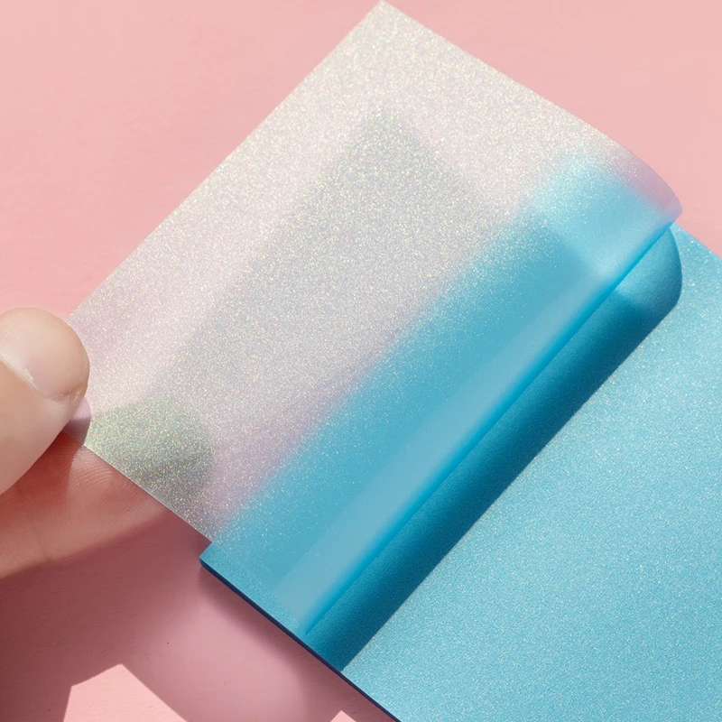 Wholesale Transparent Sticky Notes Iridescent Sticky Notes Hot Selling Customized Cute Memo Pads It Sticky Post Notes