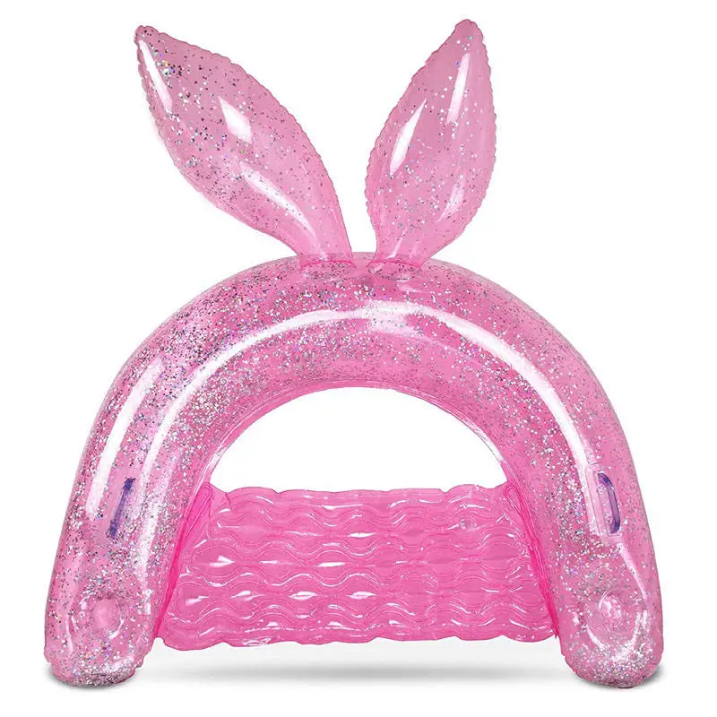 New Design Pool Float Tubes Rabbit Ear U-shaped Floating Row Adult Swimming Pool Float Lounge Chair