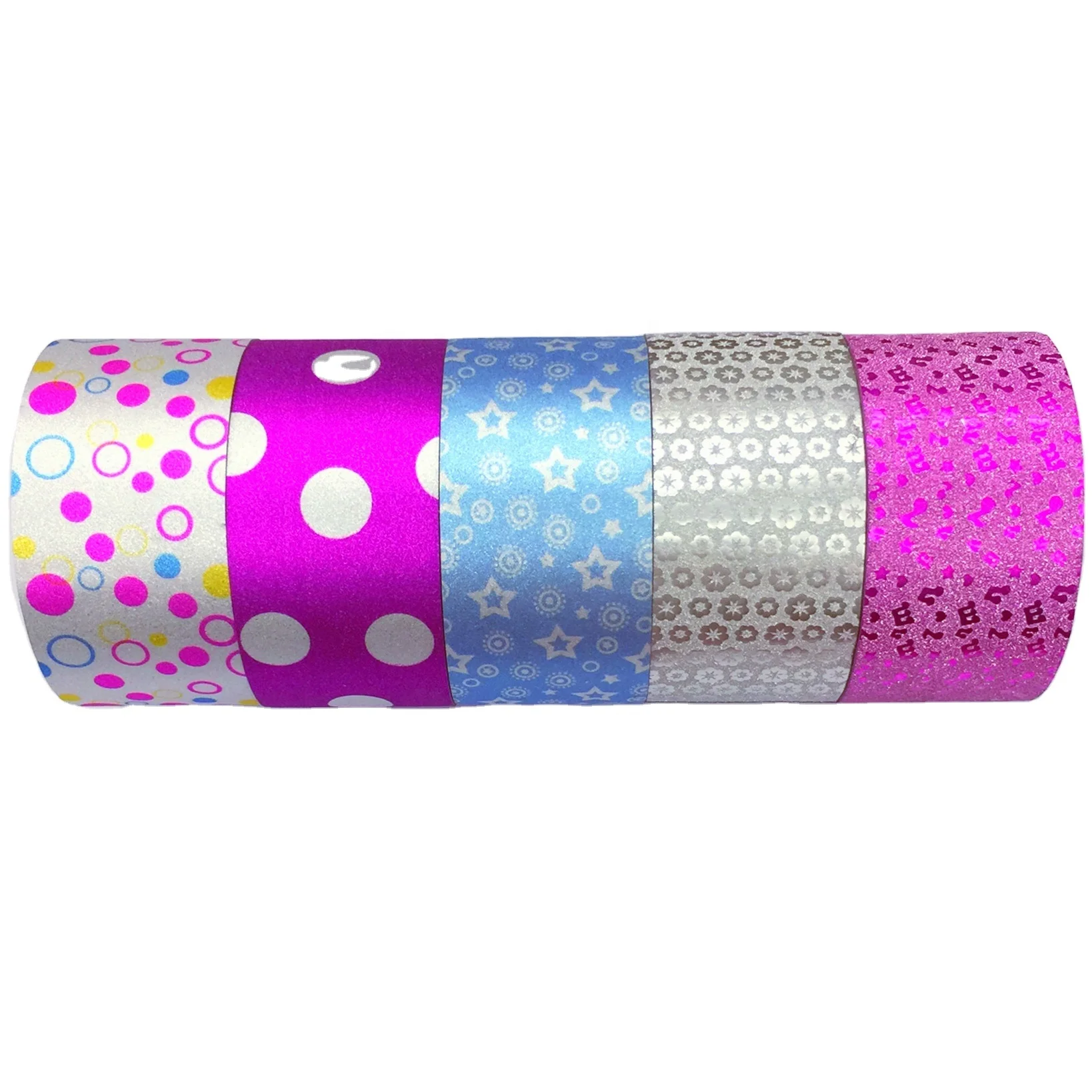 hot selling glitter adhesive tape gift packing tape wall decoration paper tape