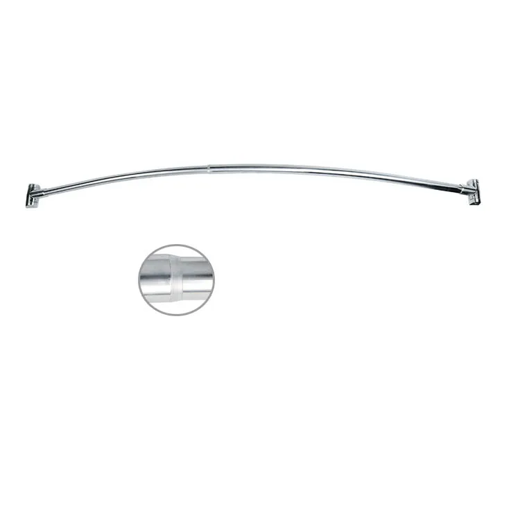 
high quality hotel bathroom ss telescopic shower curtain rod U shape extension shower curtain rod 