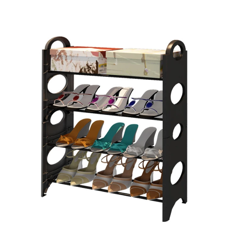 Amazing 6 tiers diy easy assemble metal pole foldable corner portable shoe rack wholesale