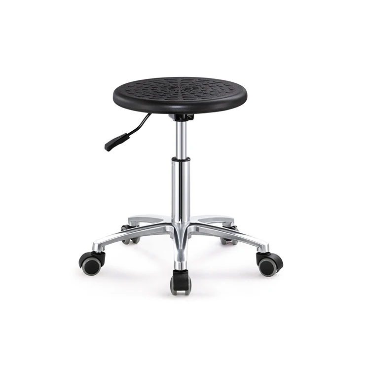 Simple design Lab chair/Fix kitchen barstool/Antislip Surface PU foam Industrial ESD Chair