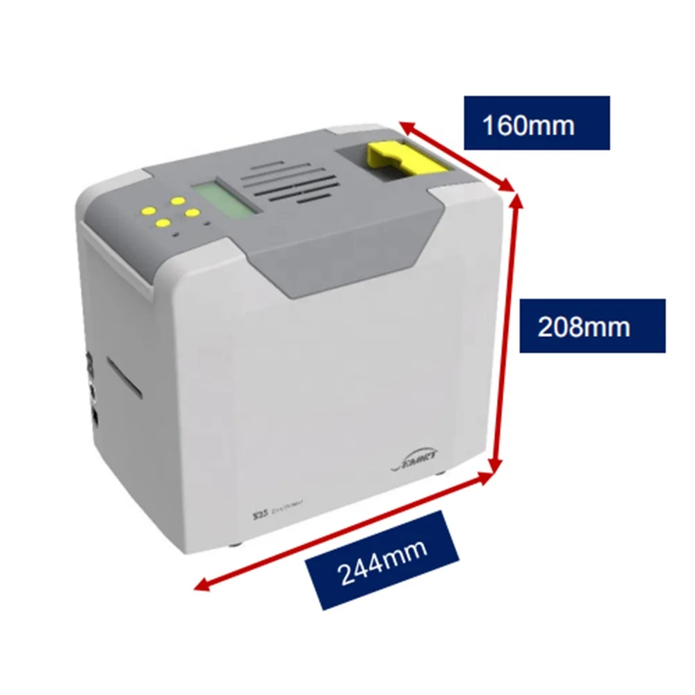 Own Brand Seaory S25 Desktop DTC-type Card Printer With CMYK0 Ribbons For Printing Membership Cards Low noise card printer