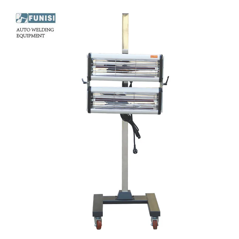 2000w Heaing Light 220V Shortwave Infrared Paint Dryer Timer Car Body Repair Paint Baking Lamp