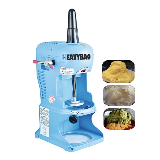 Heavybao Commercial Automatic Snowflake Machine Electric Smoothie Snowflake Shaved Ice Machine 80kgs/h