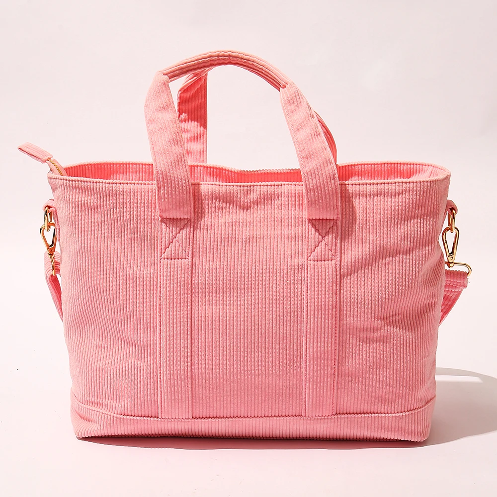 Stock Low  MOQ  Large Fashion Tote Bags For Women Shopping Custom Handbag Travel Bag Toiletry Bag