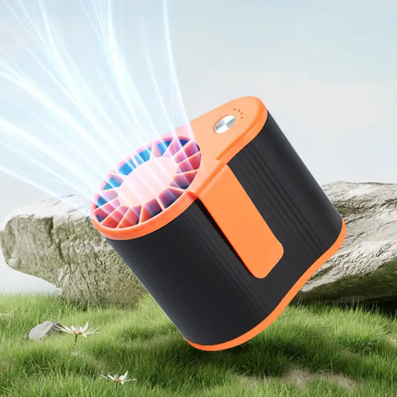 Portable Rechargeable Waist Mobile Fan with 4800mah Battery Power Mini Personal Hang Clip Fan for Worker Travel Outdoor Sports