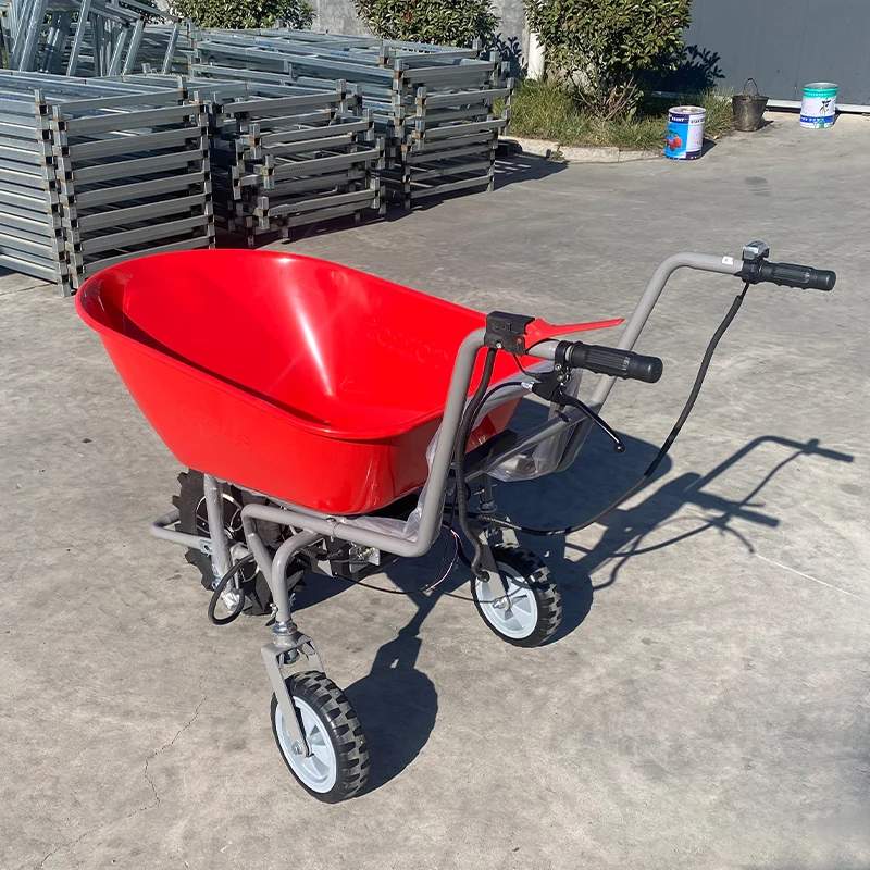 Special Vehicles 230W 24V Electric Powered Wheel Barrow 3 Wheels Mini Dumper