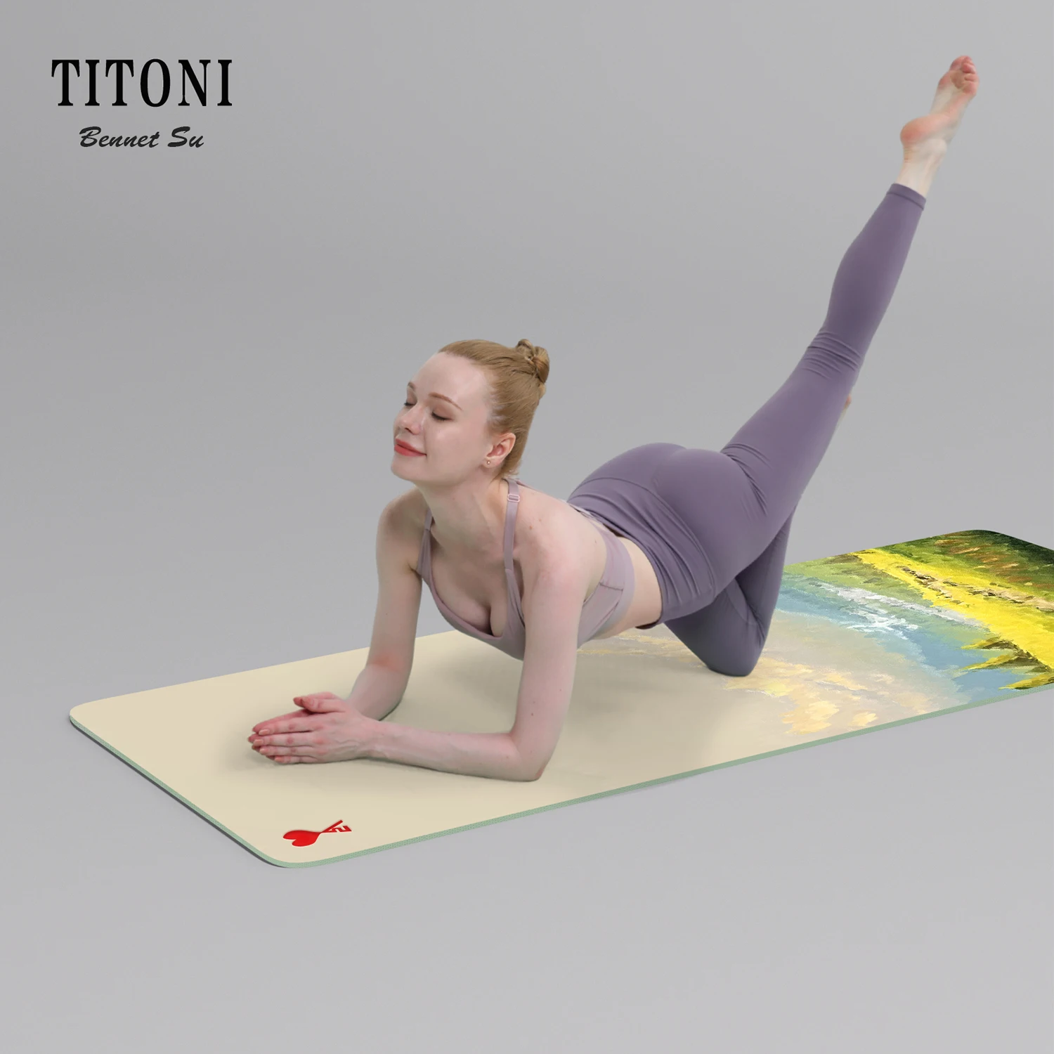 TITONI Premium Polyurethane Natural Rubber Gym Mat Perfect Performance with Strong Grip Custom Logo for Pilates-Online Sale