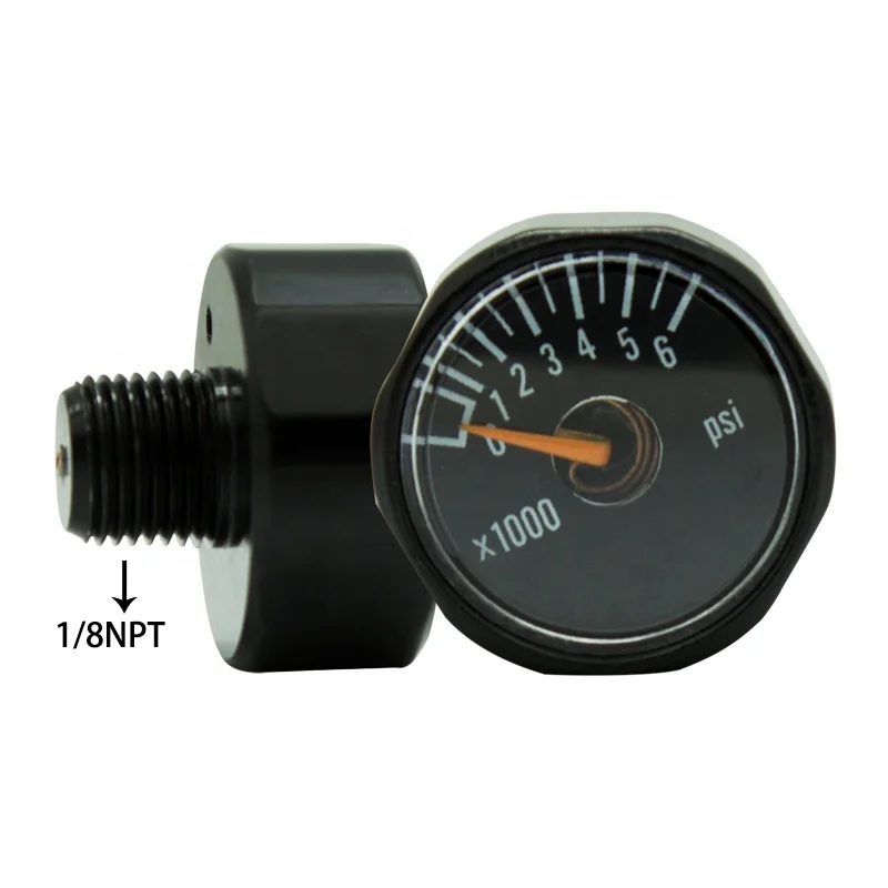 6000psi (6K) Paintball High Pressure Gauge for Gas System