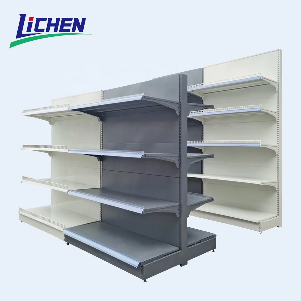 2024 New Hot Selling Metal Gondola Grocery Store Supermarket Display Shelves