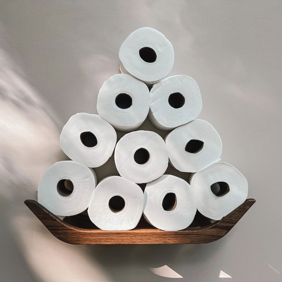 Hot Floating Shelves storage bathroom organizer shelf WC oak wood towel paper rest rack toilet paper holder
