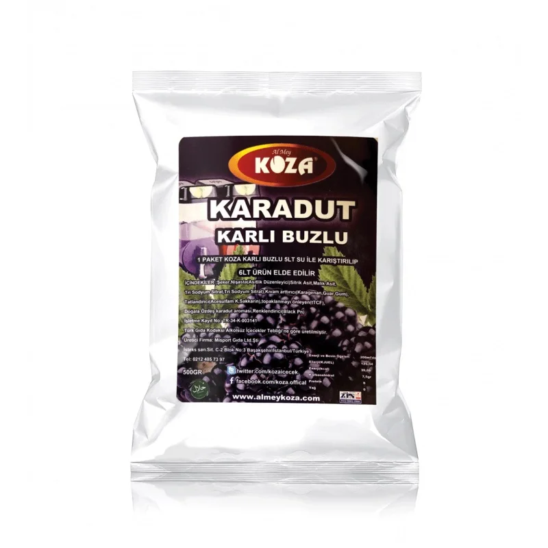 Black Mulberry Flavoured Ice Slush Powder Mix