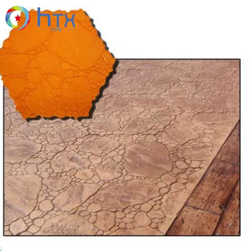 Как сделать резиновый штамповочный коврик с полиуретановой формой для бетона