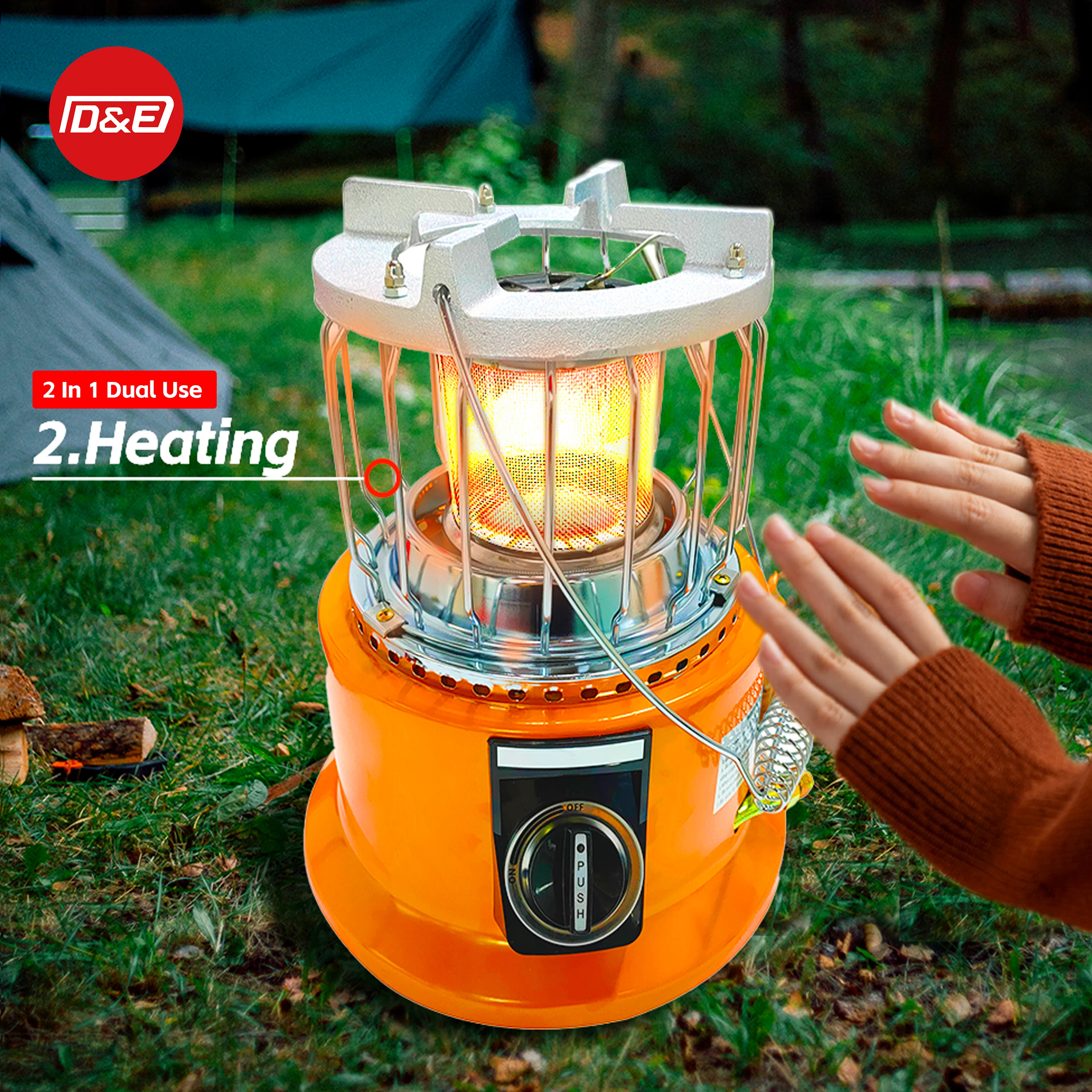 Outdoor And Indoor Heating&Cooking Machine 2.6kw Portable Gas Heater For Camping Traveling RV