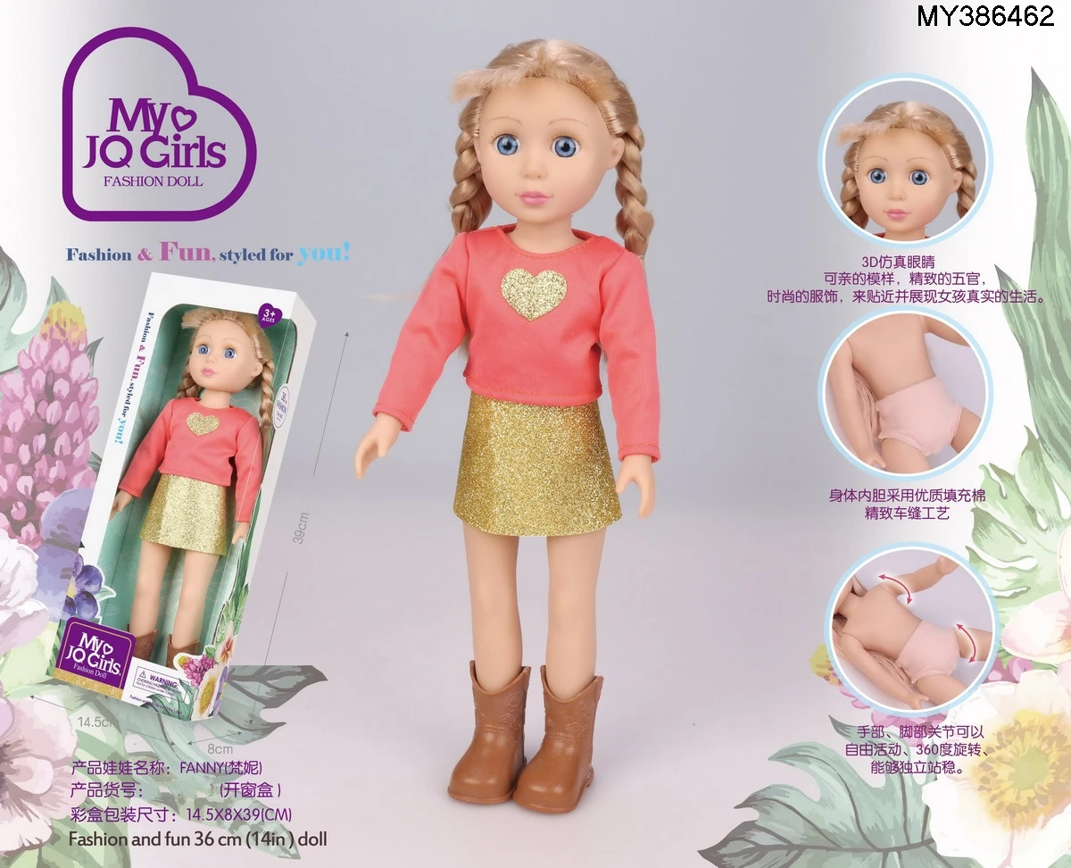 Custom fashion 14 inches girls multi-style vinyl baby alive American doll 36cm simulation doll full body