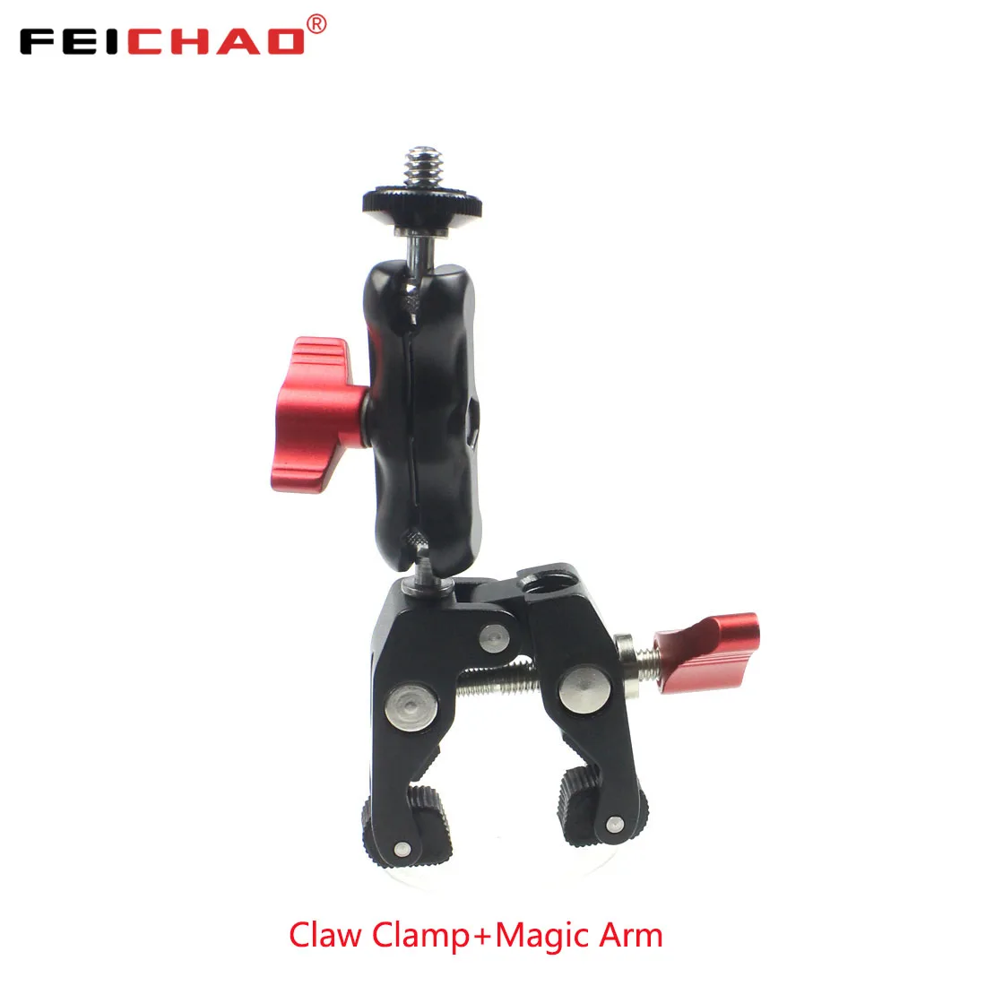 FEICHAO Multi-Function Rig LED Monitor Holder Camera Ball Head Mount Magic Arm with Super Clamp