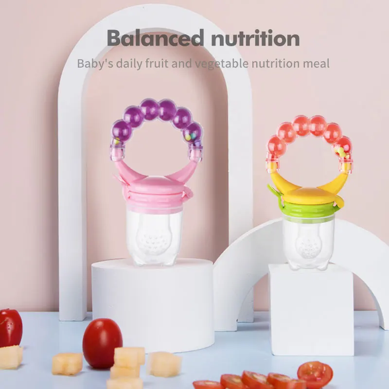
Customizable BPA Free Professional Baby Food-Grade Silicone Food Fresh Fruit Feeder 