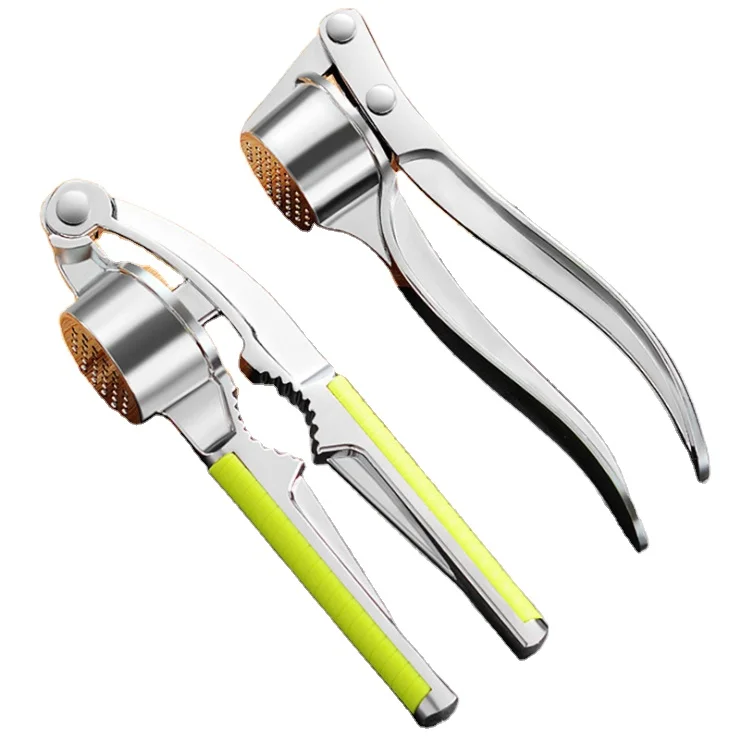 Household garlic press manual ginger garlic press stainless steel