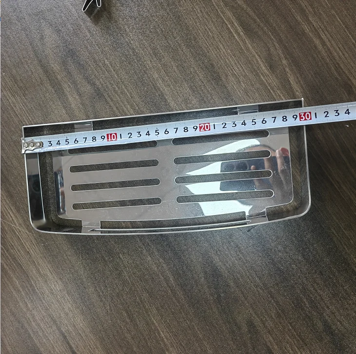 Custom 304 Stainless Steel Bathroom Corner Shelf Shower Shelves Caddy Wall Mounted Bathroom Accessories