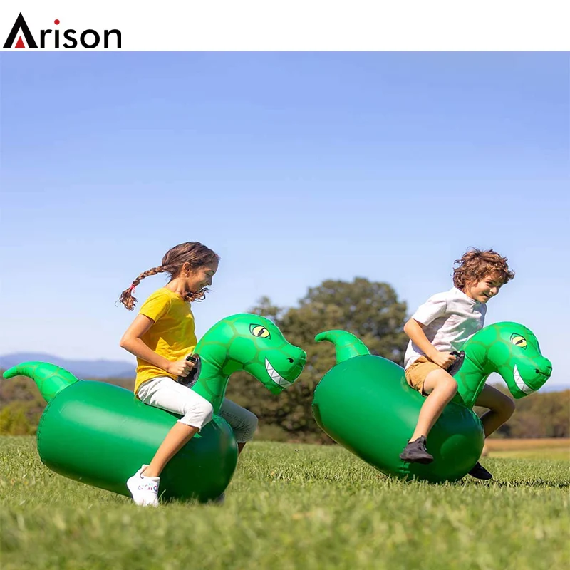 New design PVC inflatable grass horse ride water float animal ride on toy cheap durable environmental