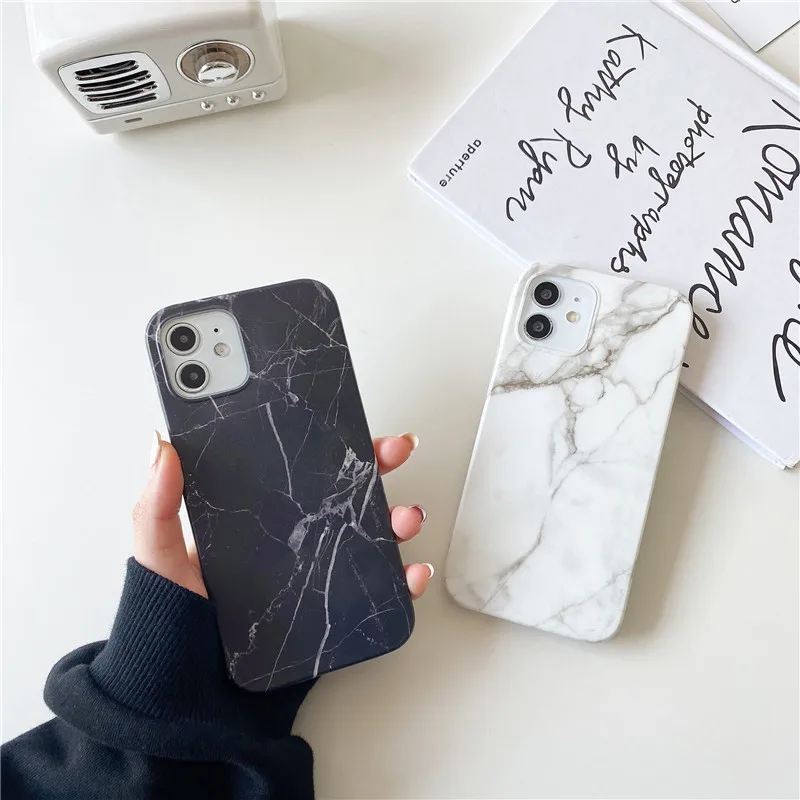 
Роскошный классический ТПУ Мраморный Квадратный чехол для телефона iPhone 12 Mini 11 Pro Max ударопрочный чехол для мобильного телефона 