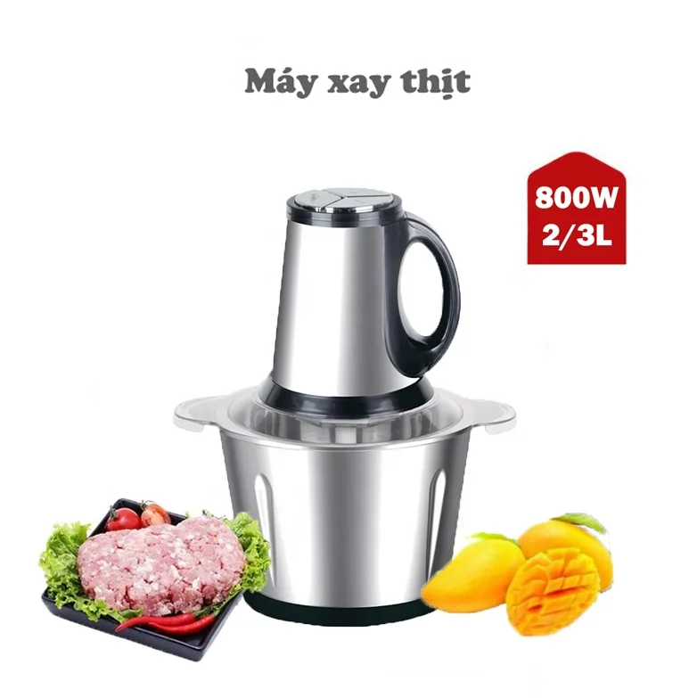 Vietnam 2/3/4L Meat Grinder Machine Electric Food and Vegetable Slicer Stainless Steel Meat Cutter