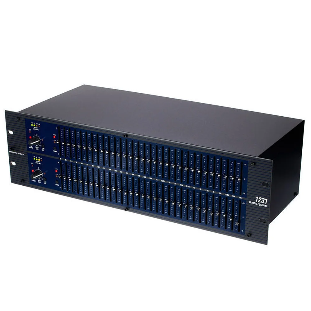dbx 1231 dbx1231 dual channel 3U 31 band karaoke 1231 audio peripheral equalizer for audio equipment system
