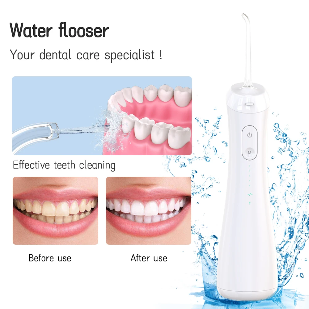Waterpik Water Wholesale Oral Irrigator New Water Flosser Custom Logo IPX7 Technology Competitive Price Aluminum Cap Bottles 5V