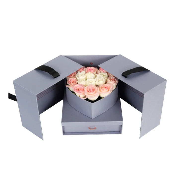 Custom Luxury Packaging Gift Hat Rose Flower Box