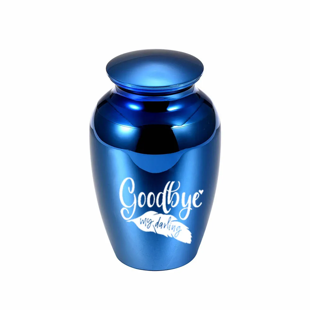 Ashes Funeral Small Cremation Urn Casket Container Mini No Deformation Commemorate the Departed Loved Ones Lock Belt Gift Velvet