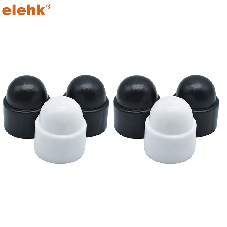 Elehk Various Color And Size Bolt Cap Cover Plastic Hex Dome Nut Decorative Plastic Bolt Cover