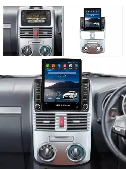 Tesla Android 13 8+128G carplay car video For Toyota Rush 2011-2017 car radio GPS ADAS DVR 360 camera Car Mp3 Player