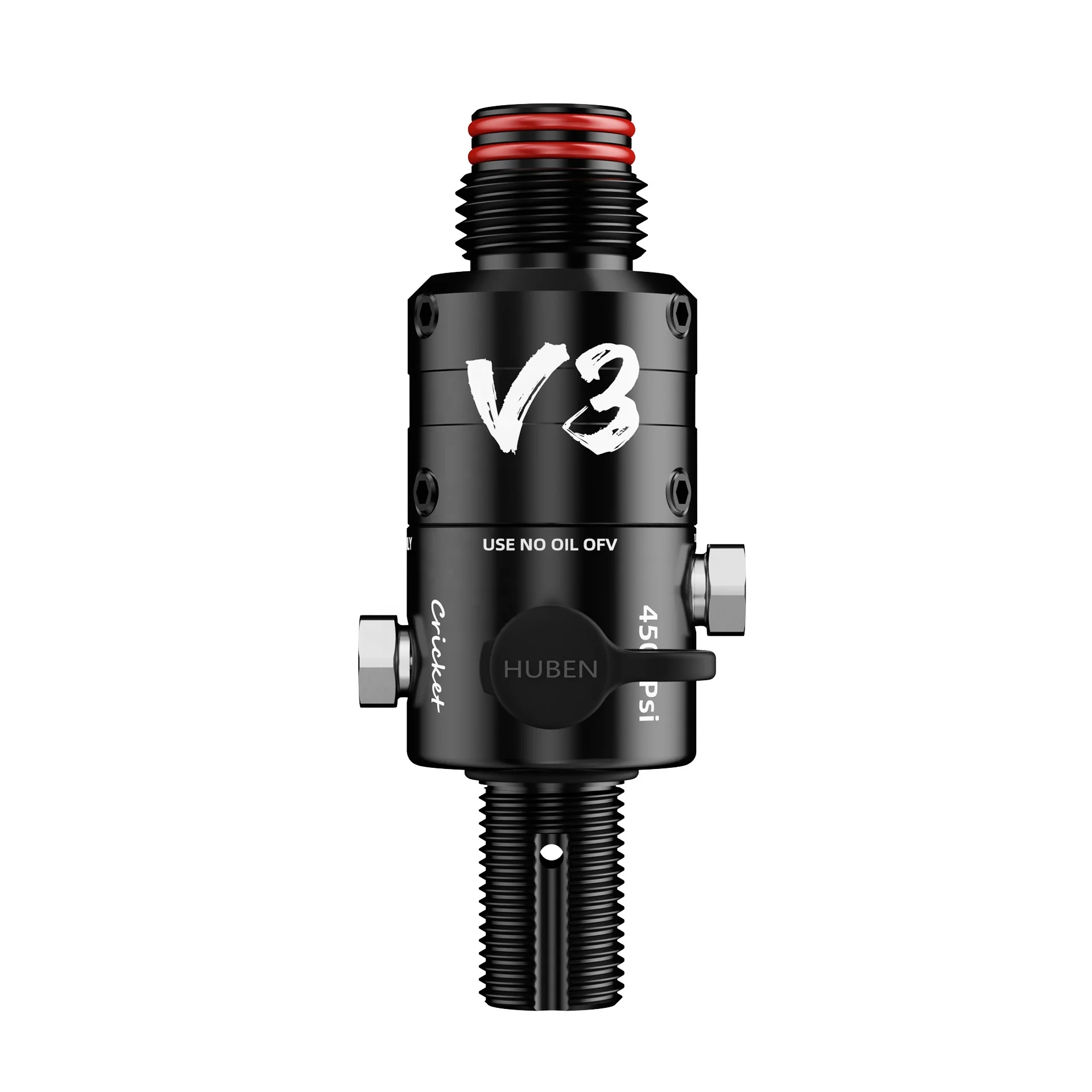 Huben Power 360 Degree Rotatable Bonnet PCP Paintball Regulator Cricket V3 Air HPA High Pressure Tank Regulator