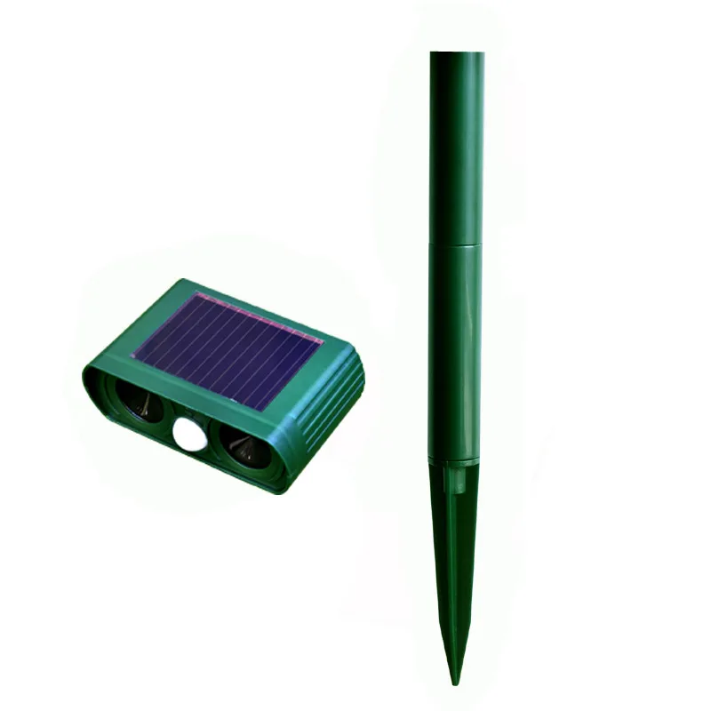Solar Power Outdoor Pest Repellent Rechargeable Battery Ultrasonic Animal Repeller