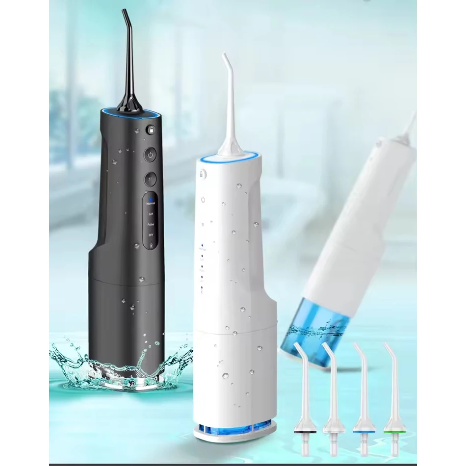Classic Style Muti-functional Teeth Cleaning Water Flosser Cordless Rechargeable Water Jet Flosse for Travel and Home